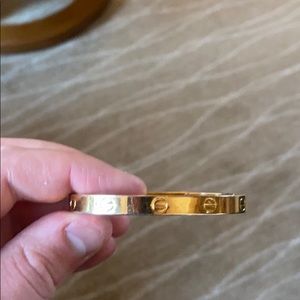 Cartier 1970 gold plated love bracelet size small